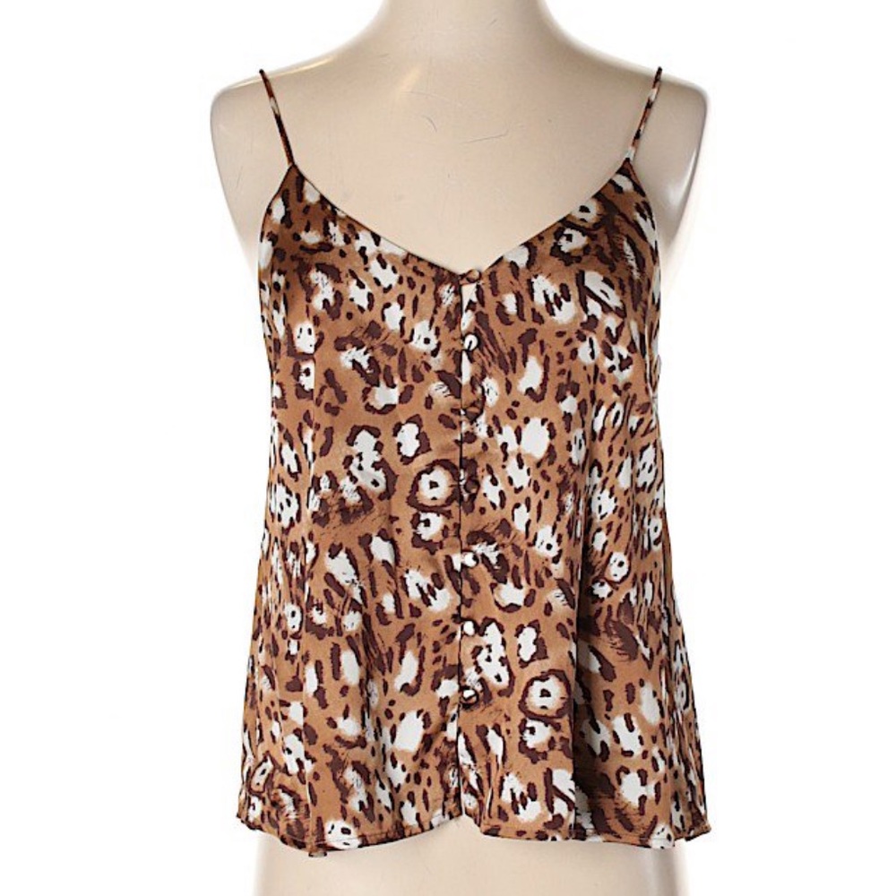 Lush Leopard Animal Print Spaghetti Strap Tank Top